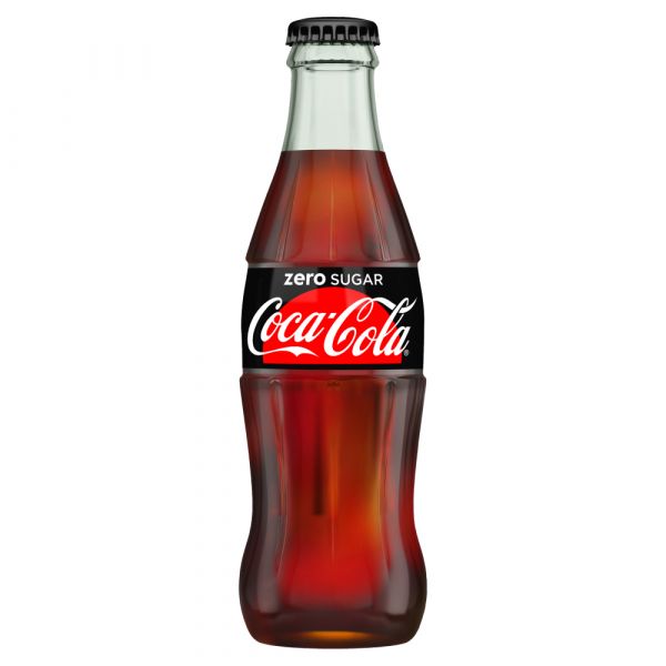 Coca Cola Zero Glass Bottle 24x330ml