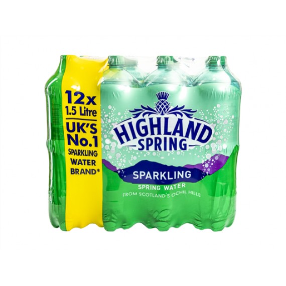 Highland Spring Water 12x1.5L Sparkling