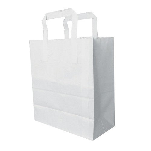 Large White Kraft Sos Paper Bags