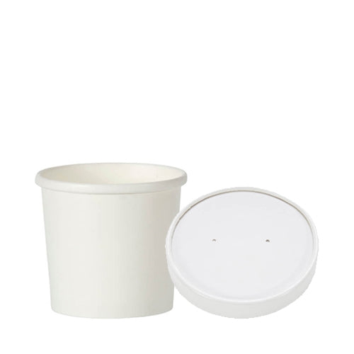 Paper Soup Cups 16oz with Lids