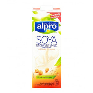 Alpro Soya Milk 8x1L Unsweetened